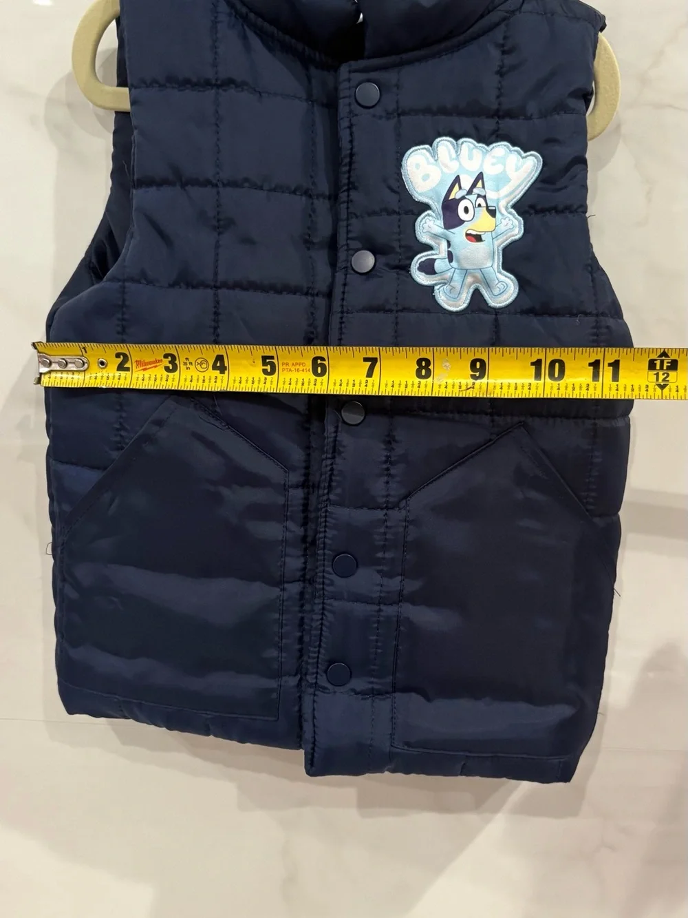 Bluey navy quilted